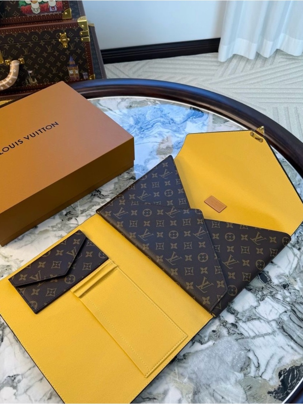 Louis Vuitton Brown Monogram Envelope Laptop Organizer - Picture 5 of 8